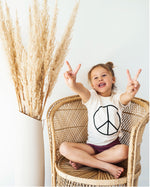 Peace Sign Organic Kids Tee - BohemianBabies