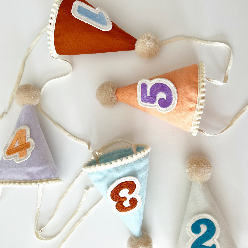 Number Patches for Felt Party Hat