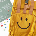 Mustard Smiley Mini Roll-Top Backpack - BohemianBabies
