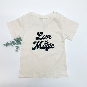 Love is Magic Organic Kids Tee - BohemianBabies