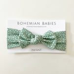 Blizzard Organic Bow Headband - BohemianBabies