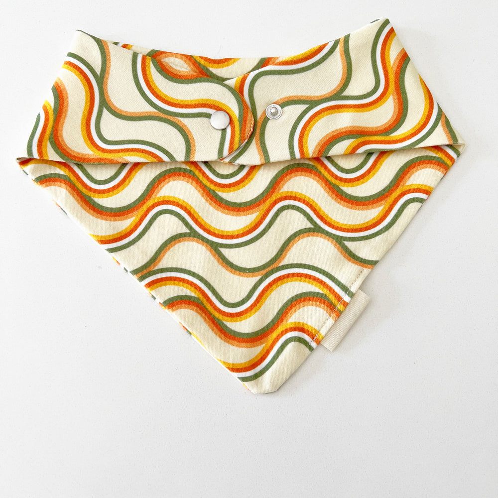 PREORDER - Catch The Wave Organic Bandana Bib - BohemianBabies