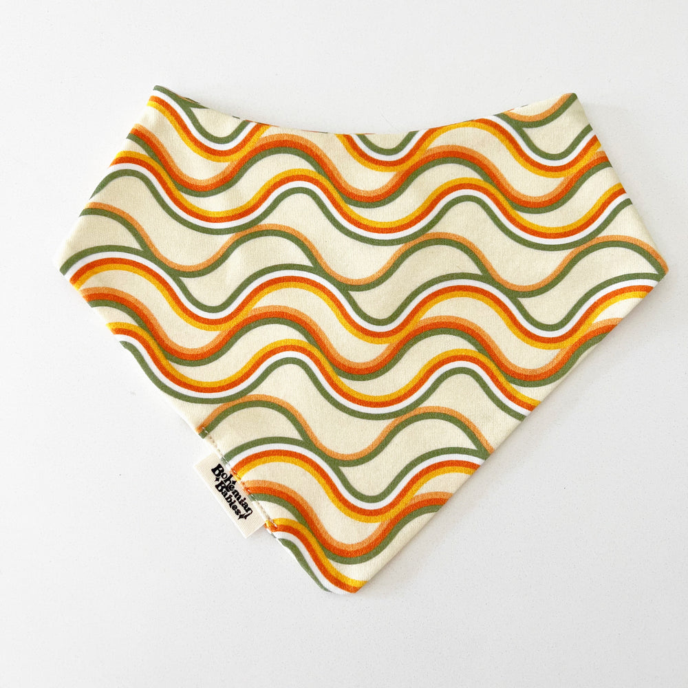 PREORDER - Catch The Wave Organic Bandana Bib - BohemianBabies