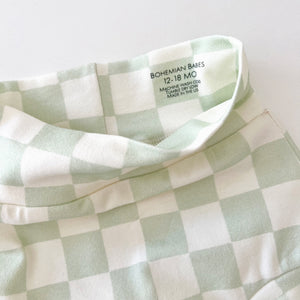 PREORDER - Dewkist Checkered Organic Shorties - BohemianBabies