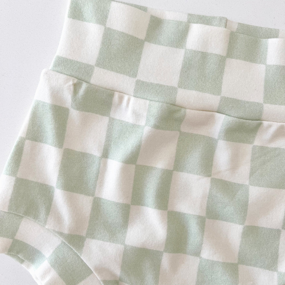 PREORDER - Dewkist Checkered Organic Shorties - BohemianBabies
