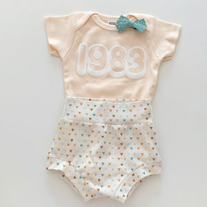 
            
                Load image into Gallery viewer, &amp;quot;1983&amp;quot; Organic Bodysuit - BohemianBabies
            
        