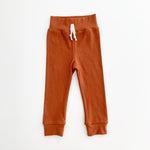 Rust Organic French Terry Joggers - BohemianBabies