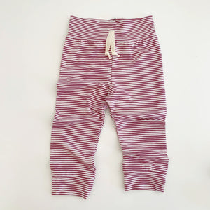 
            
                Load image into Gallery viewer, Rose Brown Stripe Bamboo Joggers - BohemianBabies
            
        
