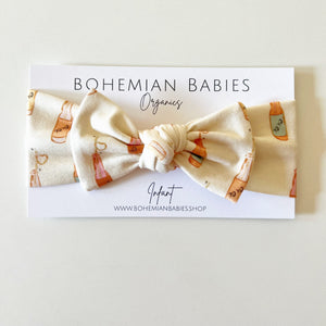 
            
                Load image into Gallery viewer, Love Pop Organic Bow Headband - BohemianBabies
            
        