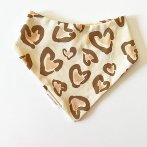 Leopard Love Organic Bandana Bib - BohemianBabies