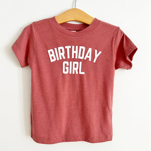 
            
                Load image into Gallery viewer, Birthday Girl Mauve Tri-Blend Kids Tee - BohemianBabies
            
        
